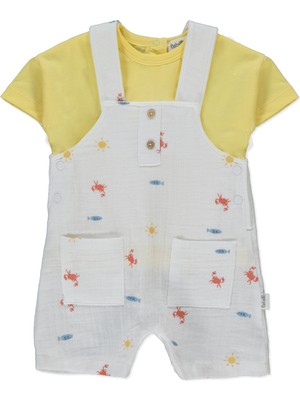 Bebetto Müslin Salopet 2li Takım (Funny Crab) Sarı