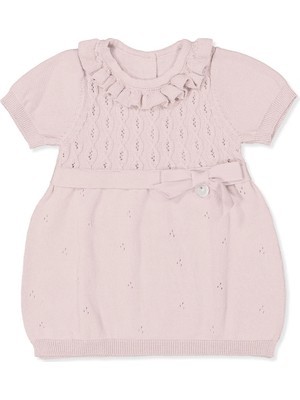Bebetto Triko Elbise (Burgu Desen) Pembe