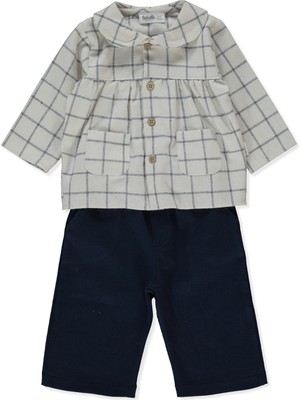 Bebetto Gabardin Pantolon 2li Takım (Festıve) Ekru