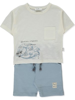 Bebetto Iki Ip Şort 2li Takım (Surf) Indigo