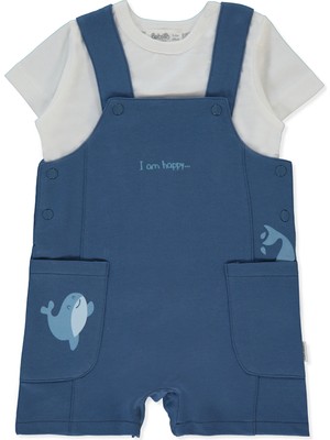 Bebetto Iki Ip Salopet 2li Takım (Happy Fısh) Indigo