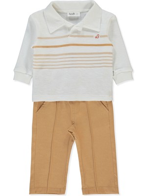 Bebetto Gabardin Pantolon 2li Takım (Classy Style) Kahverengi