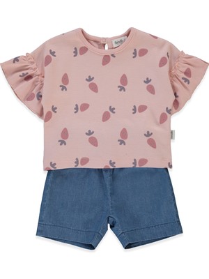 Bebetto Tencel Şort 2li Takım (Strawberry) Pembe