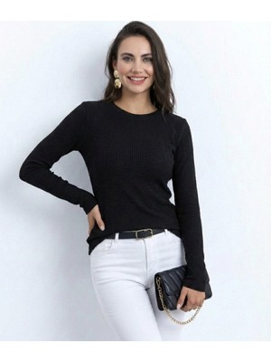 Aesco Kadın Uzun Kollu Bisiklet Yaka Triko Kazak