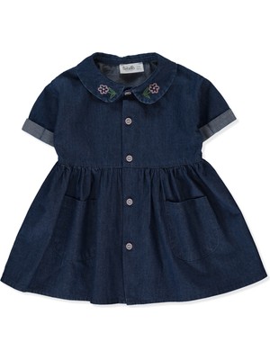 Bebetto Tencel Elbise (Flower Gırl) Lacivert