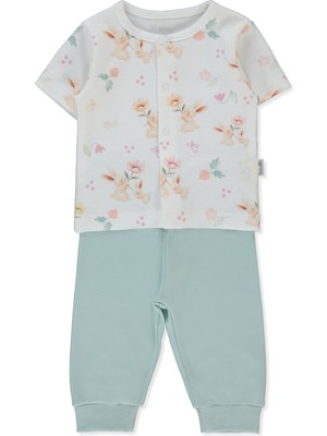 Bebetto Interlok Patiksiz Mini Pijama Takımı 2li (My Sun) Mint