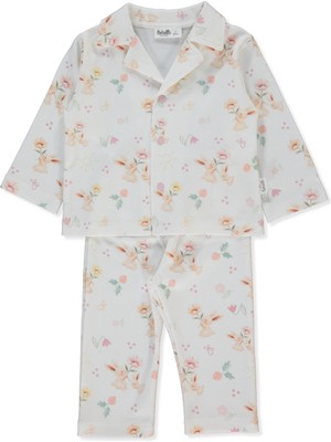 Bebetto Interlok Patiksiz Pijama Takımı 2li (Sweet Pyjamas/26) Ekru