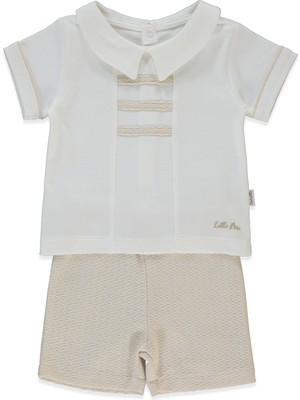 Bebetto Interlok Sweat 2li Takım (Lıttle Boss) Bej