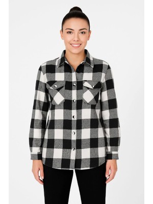 Aesco Uzun Kollu Oduncu Gömlek - Siyah