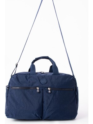 Nemo Bags Gri Seyahat Çantası, Orta Boy, Valiz Askılı Bavul, Klinkır Su Geçirmez Kumaş Spor Çantası, 46X30CM