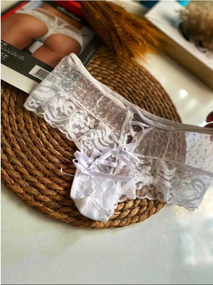 Çamaşır Kenti Beyaz Kadın Puanlı Külot MARGARITA-K1007