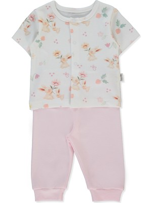 Bebetto Interlok Patiksiz Mini Pijama Takımı 2li (My Sun) Pembe