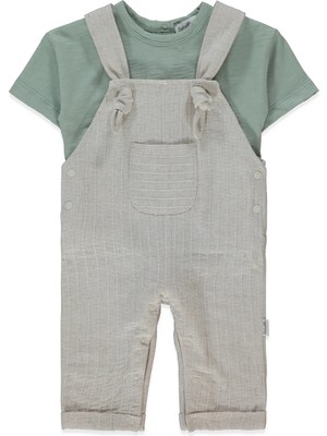 Bebetto Dokuma Salopet 2li Takım (Safarı Club) Yeşil