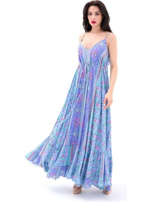 Aesco 6467 Elbise-Lila