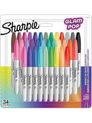 Misda Store Fine Glam Pop Permanent Markör 34LÜ Bls