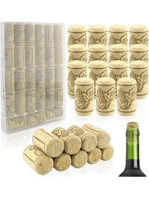 Misda Store Işi Için Şarap Mantarı, Mantar Tıpa, El Işi Mantarı, Şişe Mantarı, Doğal Mantar, Şampanya Mantarı, Şarap Mantarı, Şarap Bira Şişesi, El Işi, Dekorasyon, Kendin Yap 27 Adet (20 x 38 Mm)