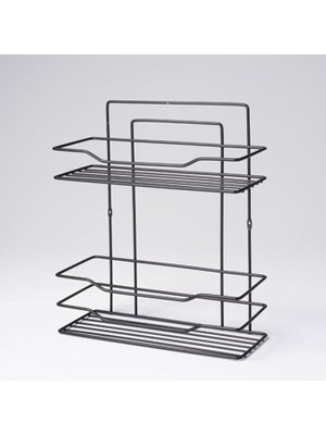 Misda Store Mark Premium 2 Katlı Duş Rafı Paslanmaz Siyah