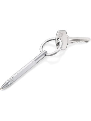 Misda Store KYP25WH KYP25WH Micro Construction Anahtarlık Tükenmez Kalem Beyaz