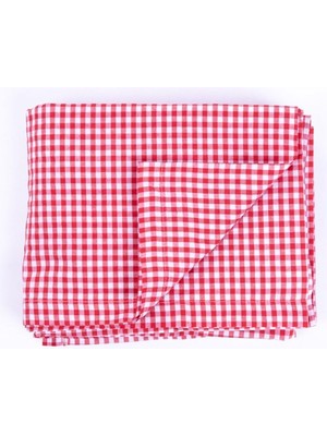 Misda Store Pötikare Kırmızı Masa Örtüsü, Sofra Bezi, Piknik 75X75 cm 75 x