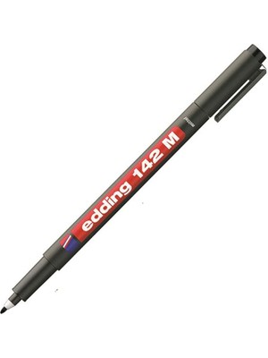 Misda Store 142 M Permanent Kalem - Asetat Kalemi - Siyah - 1 Kalem - Yuvarlak Uç 1 mm