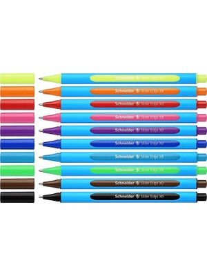 Misda Store 152290, Slider Edge Xb Tükenmez Kalem (Xb Çizgi Genişliğine Sahip Üçgen Kalemler) 10 Parça, Çeşitli