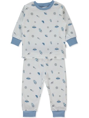 Bebetto Interlok Patiksiz Pijama Takımı 2li (Sweet Pyjamas/26) Indigo