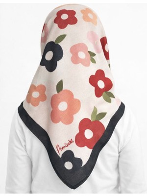 Pemira Kız Çocuk Pamuk Eşarp Desenli Çocuk Eşarp