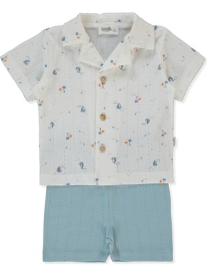 Bebetto Ajurlu Şortlu Pijama Takımı 2li (Sweet Pyjamas/26) Petrol Yeşil