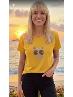 Pormago Kedi Figürlü Tşört