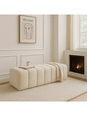 Argedemo Ringo Puf Uzun Bench 120CM Modern Puf Antre,hol,giyinme Odası,salon