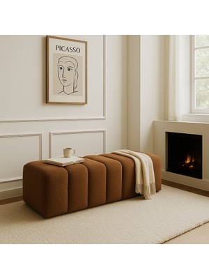 Argedemo Ringo Puf Uzun Bench 120CM Modern Puf Antre,hol,giyinme Odası,salon