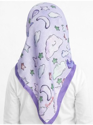 Pemira Kız Çocuk Pamuk Eşarp Desenli Çocuk Eşarp