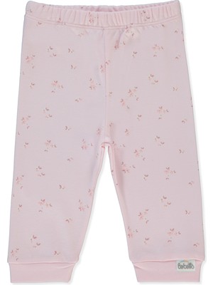 Bebetto Interlok Patiksiz Pantolon (Flower Garden) Pembe
