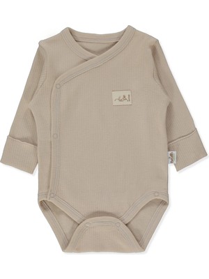 Bebetto Organik Raporlu Interlok Kruvaze Body (Organıc Be Nature) Bej