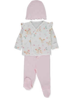 Bebetto Interlok Zıbın Set 3lü (My Sun) Pembe