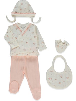 Bebetto Ajurlu Zıbın Set 5li (Bloom) Pembe