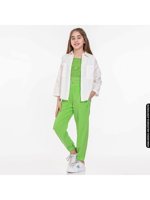 Xo Kids Kız Papatya Gömlek 8-14 Yaş 34313 KGML09021