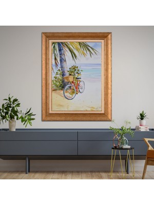 Giyense Altın Varaklı Çerçeveli Paspartulu Tablo SD1391