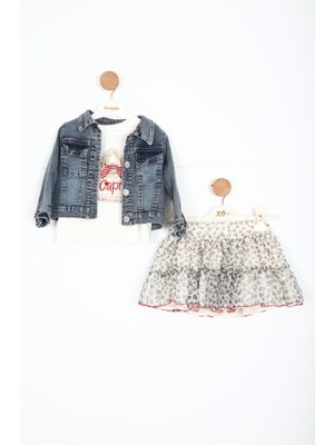 Top Teens Kız Çocuk Alt Üst Etek Takım 6-36 Ay 3088