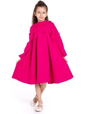 Damasqino Kız Çocuk Elbise 4-8 Yaş 9192