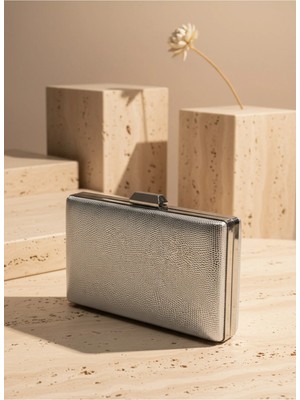 Biçanta Altın Renk Yılan Kabuğu Desen Zincir Askı Kadın Abiye Çanta Düğün Nişan Mezuniyet