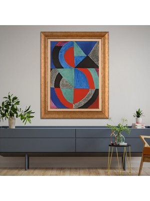 Giyense Altın Varaklı Çerçeveli Paspartulu Tablo SD1335