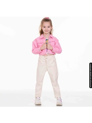 Xo Kids Kız Beli Büzgülü Pantolon 4-8 Yaş 54713 Kpnt09079