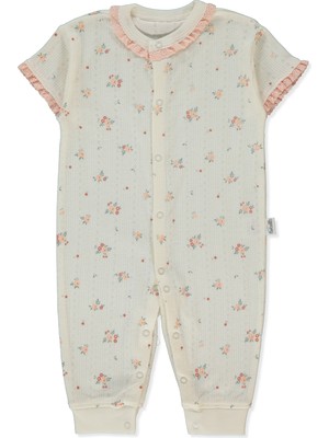 Bebetto Ajurlu Patiksiz Mını Tulum (Bloom) Pembe