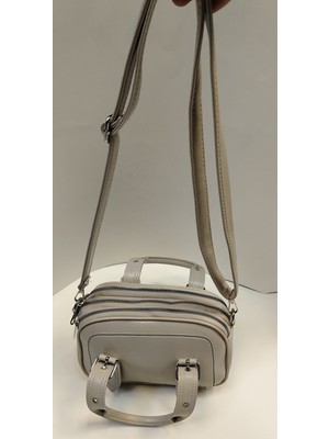 Mercan Bags Kadın Kemer Detaylı Kırışık Dokulu Deri Görünümlü Günlük El Kol ve Omuz Çantası