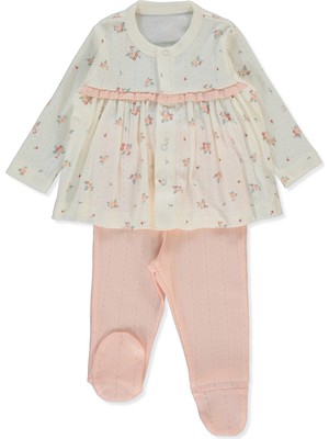 Bebetto Ajurlu Patikli Pijama Takımı 2li (Bloom) Pembe