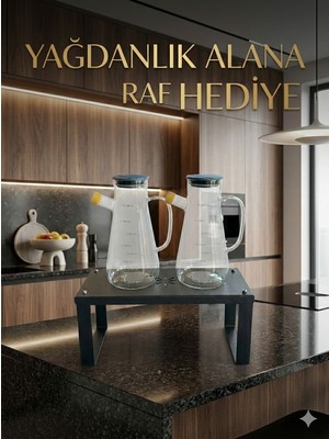 FORMVİA Viakitchen 2'li 750 ml Şeffaf Cam Ayçiçek Yağı Şişesi Cam Yağlık Seti