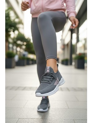 Enoch Kadın Nefes Alabilir Örgü Saya Yapılı Yürüyüş Ayakkabısı