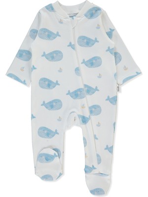 Bebetto Interlok Fermuarlı Patikli Tulum (Saıl Away) Ekru