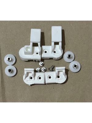 Banaks Duşakabin Duşakabin Tekeri Beyaz 1 Sabit 2 Kayar 4 Lü Set